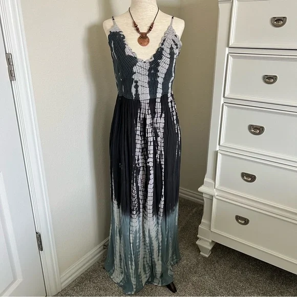 Cost Plus World Market | Dresses | Crochet Tie Dye Maxi Dress | Poshmark